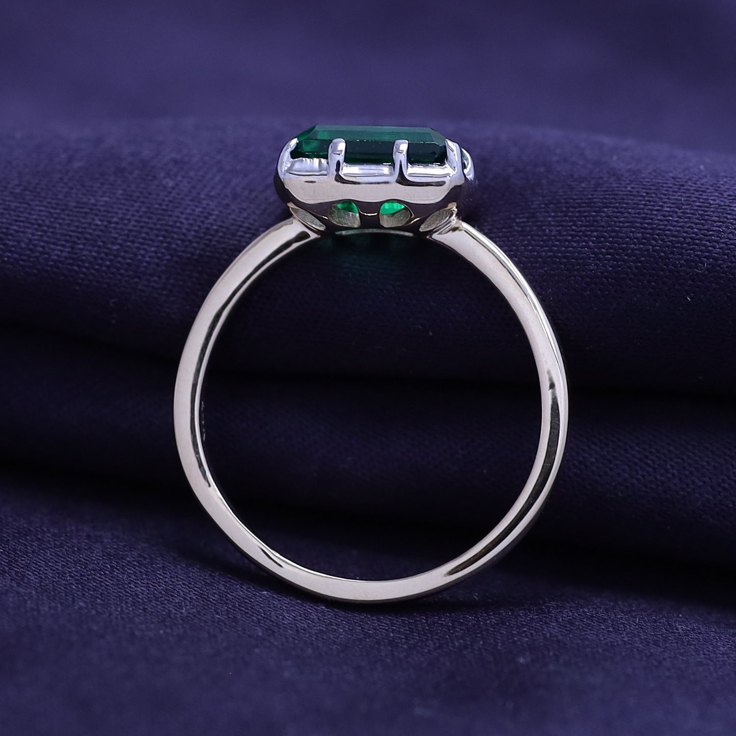 Solitaire Rings for Women, Multi Shape Lab grown Gemstone Two Tone Solitaire Ring