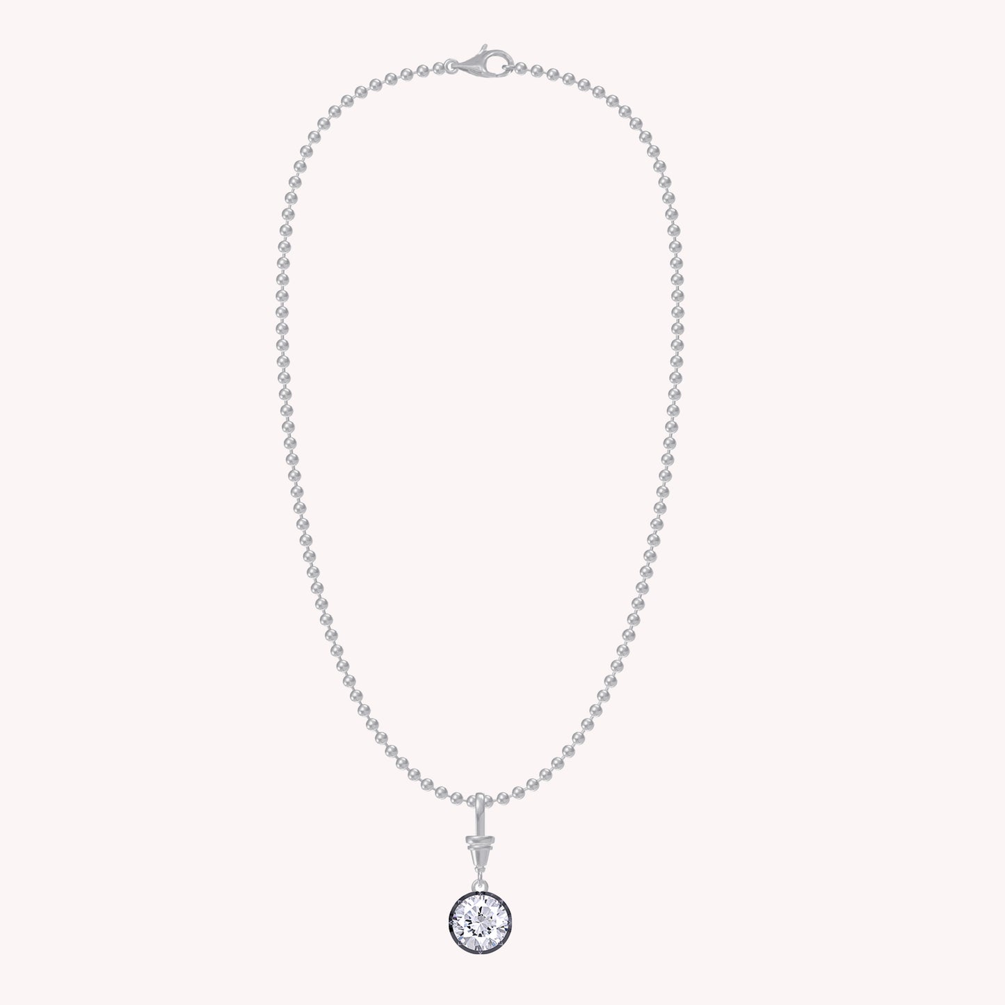 Multi Shape Lab Grown Diamond Solitaire Pendant Necklace