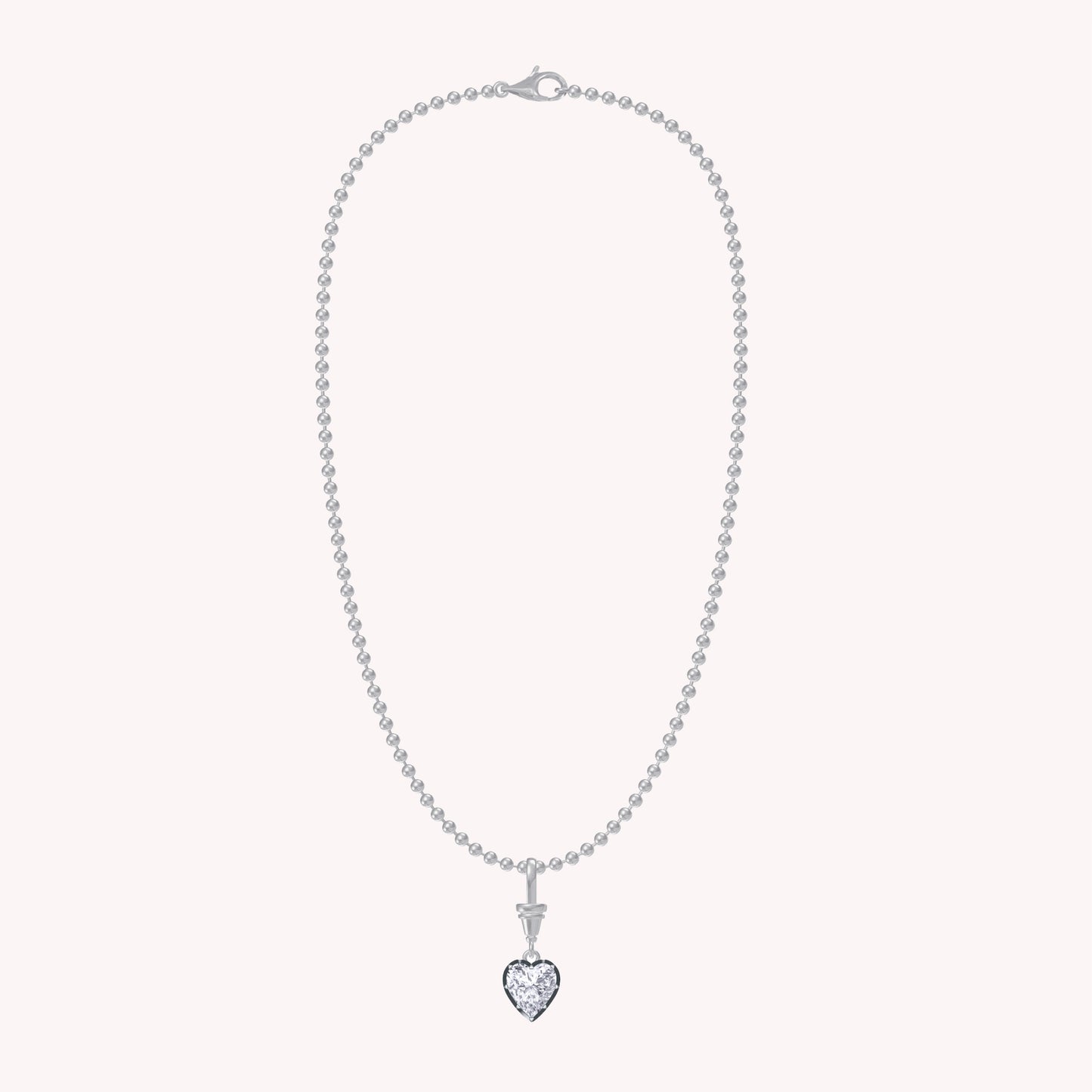 Multi Shape Lab Grown Diamond Solitaire Pendant Necklace