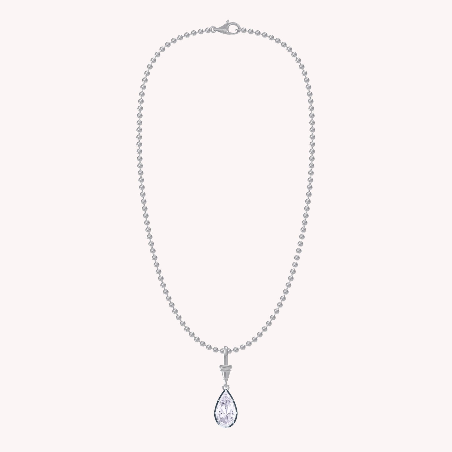 Multi Shape Lab Grown Diamond Solitaire Pendant Necklace