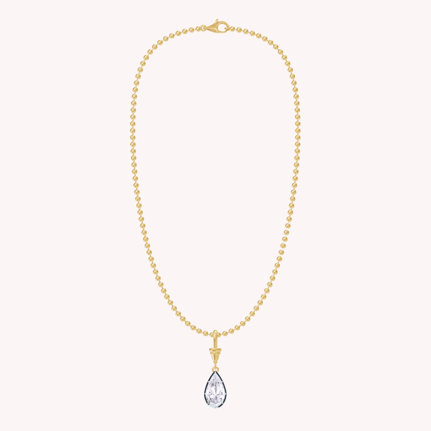 Multi Shape Lab Grown Diamond Solitaire Pendant Necklace