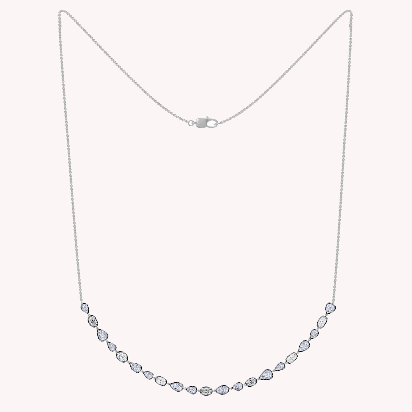Multi Shape Lab Grown Diamond Pendant Necklace