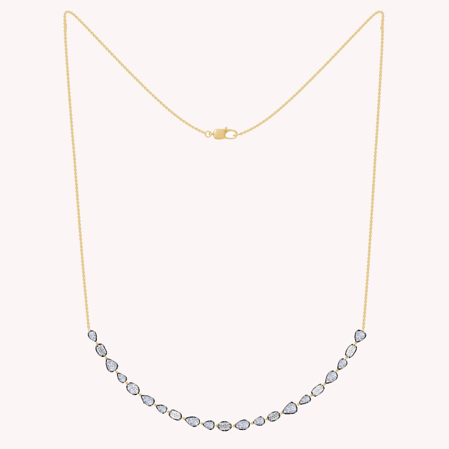 Multi Shape Lab Grown Diamond Pendant Necklace