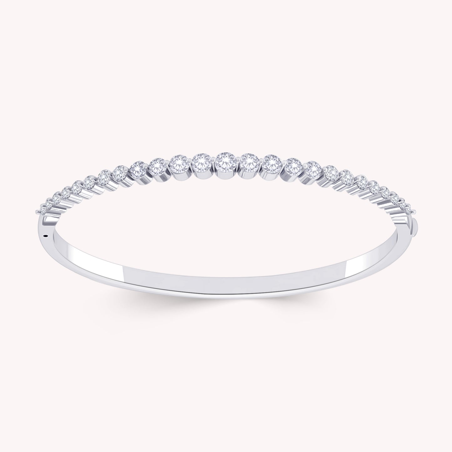 2.00 Carat Lab Grown Diamond Bangle Bracelet