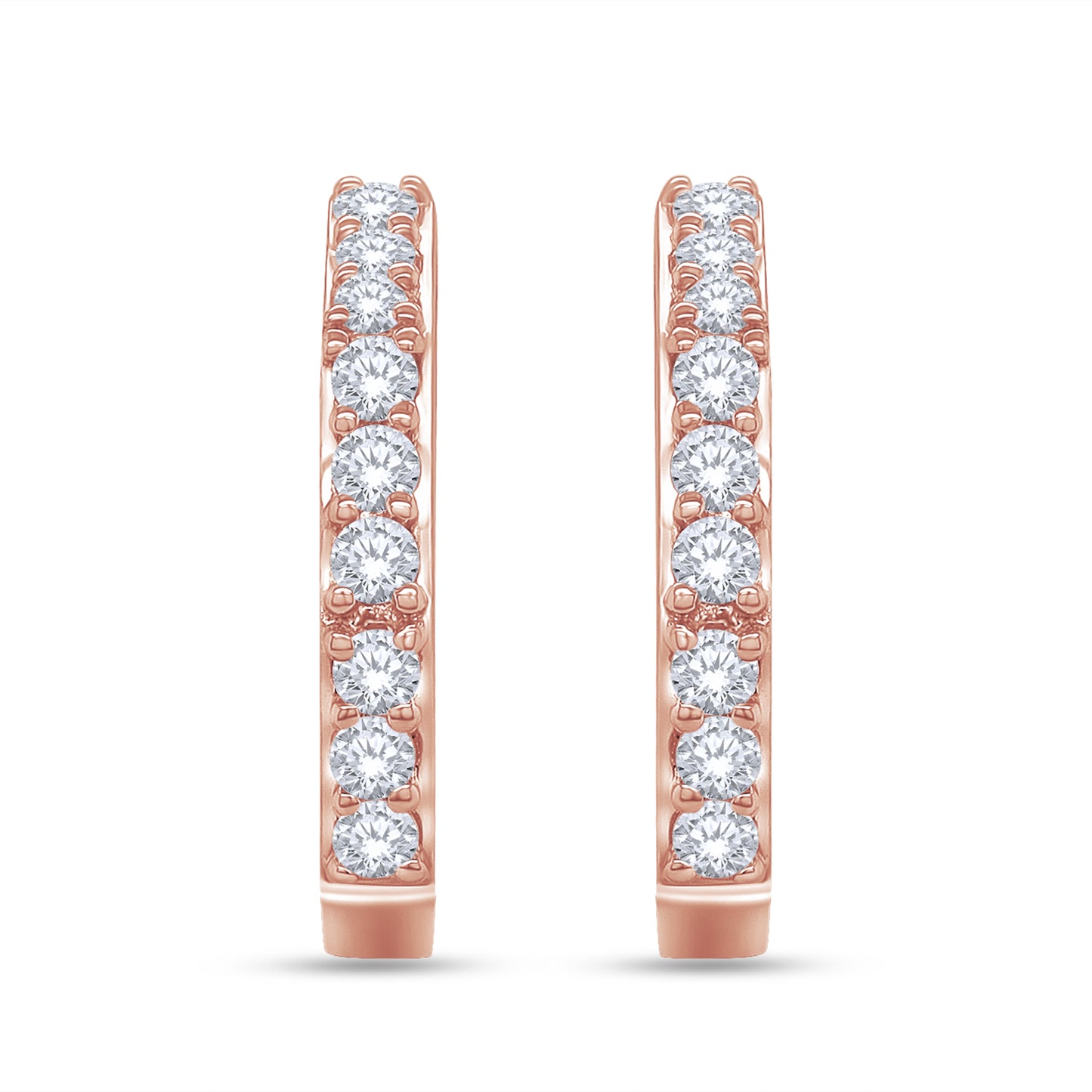 0.33 Carat Lab Grown Diamond Hexagon Stud Earrings