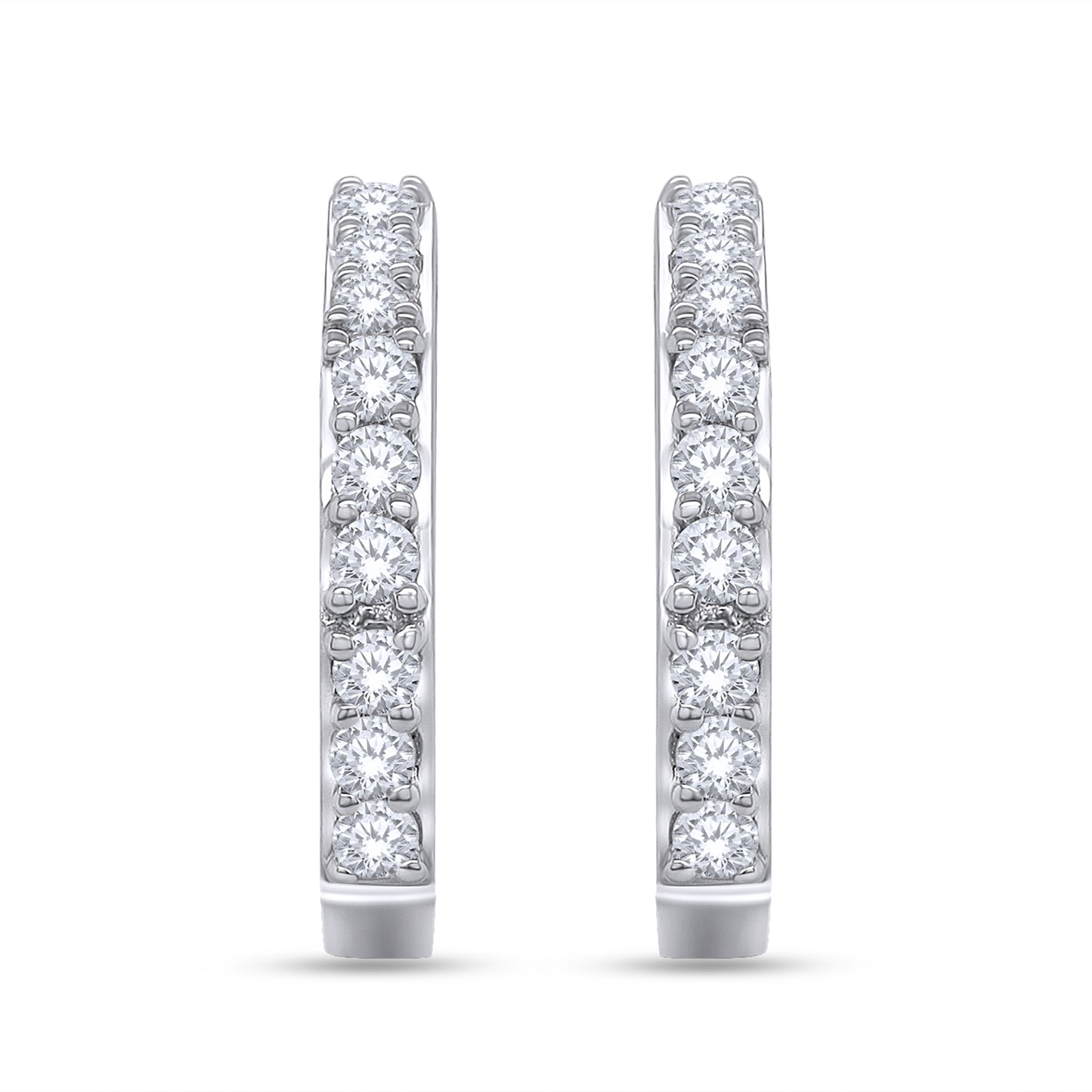 0.33 Carat Lab Grown Diamond Hexagon Stud Earrings