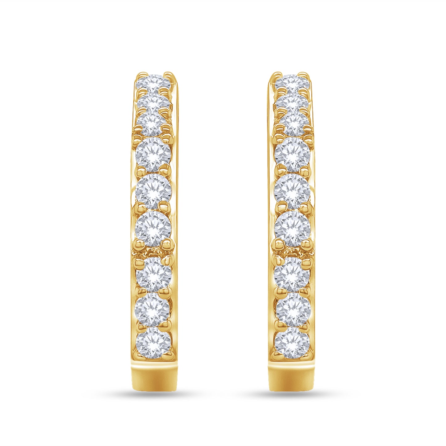 0.33 Carat Lab Grown Diamond Hexagon Stud Earrings