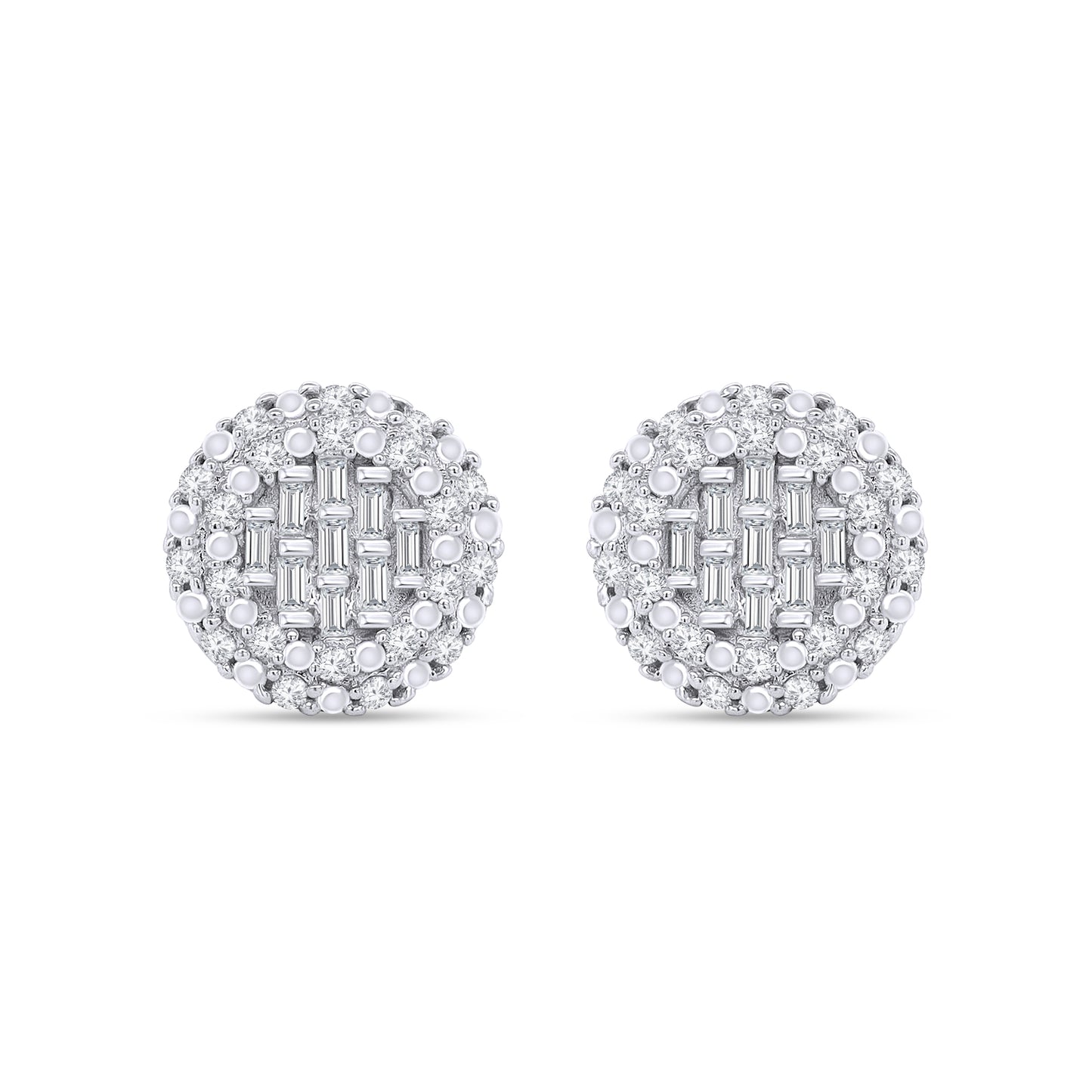 0.33 Carat Lab Grown Diamond Cluster Stud Earrings
