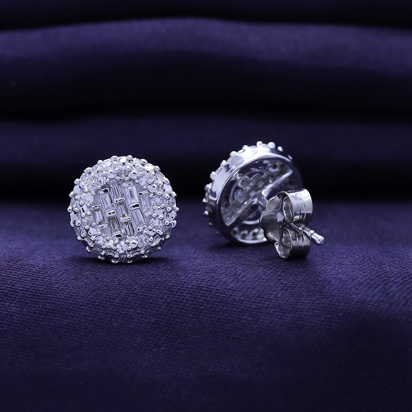 0.33 Carat Lab Grown Diamond Cluster Stud Earrings