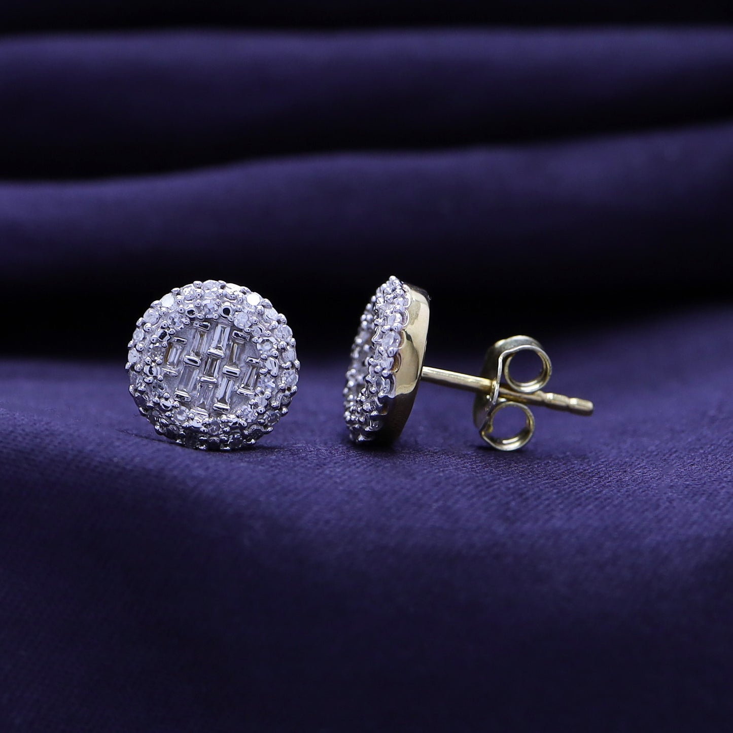 0.33 Carat Lab Grown Diamond Cluster Stud Earrings