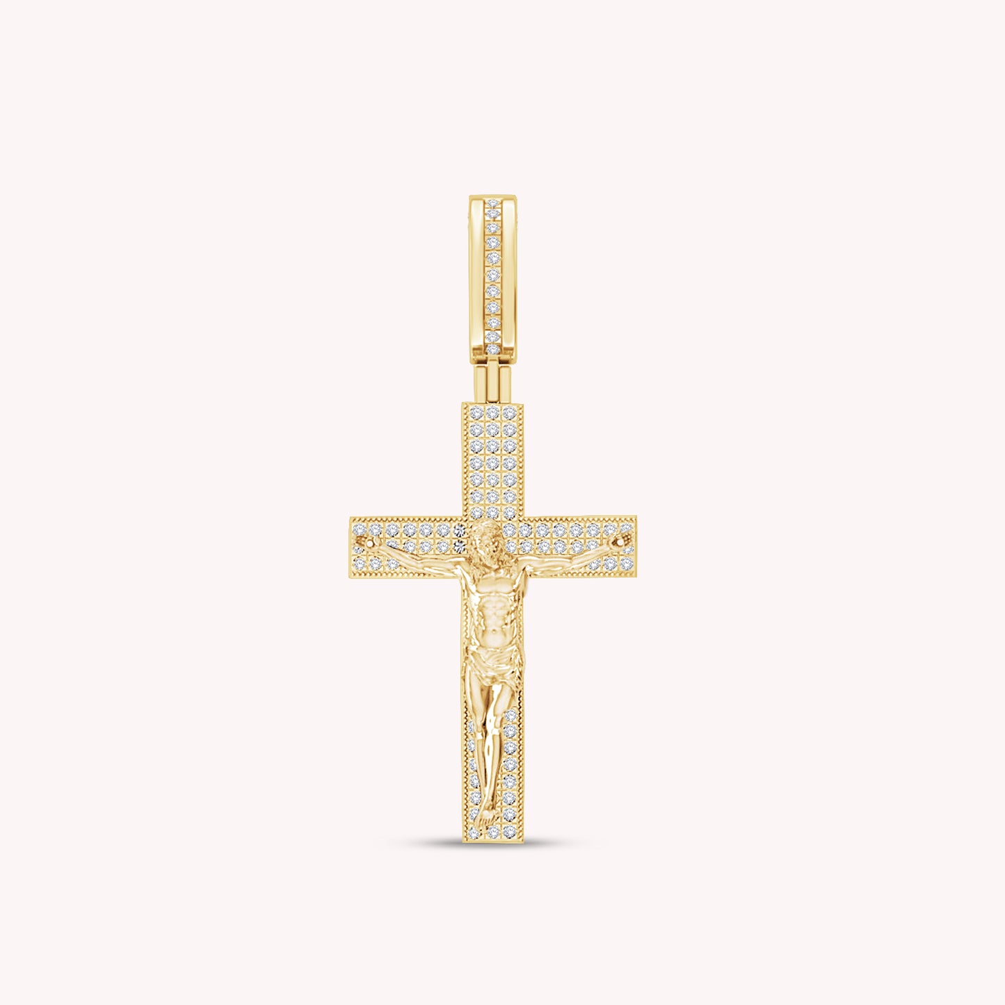 Lab Grown Diamond Crucifix Pendant
