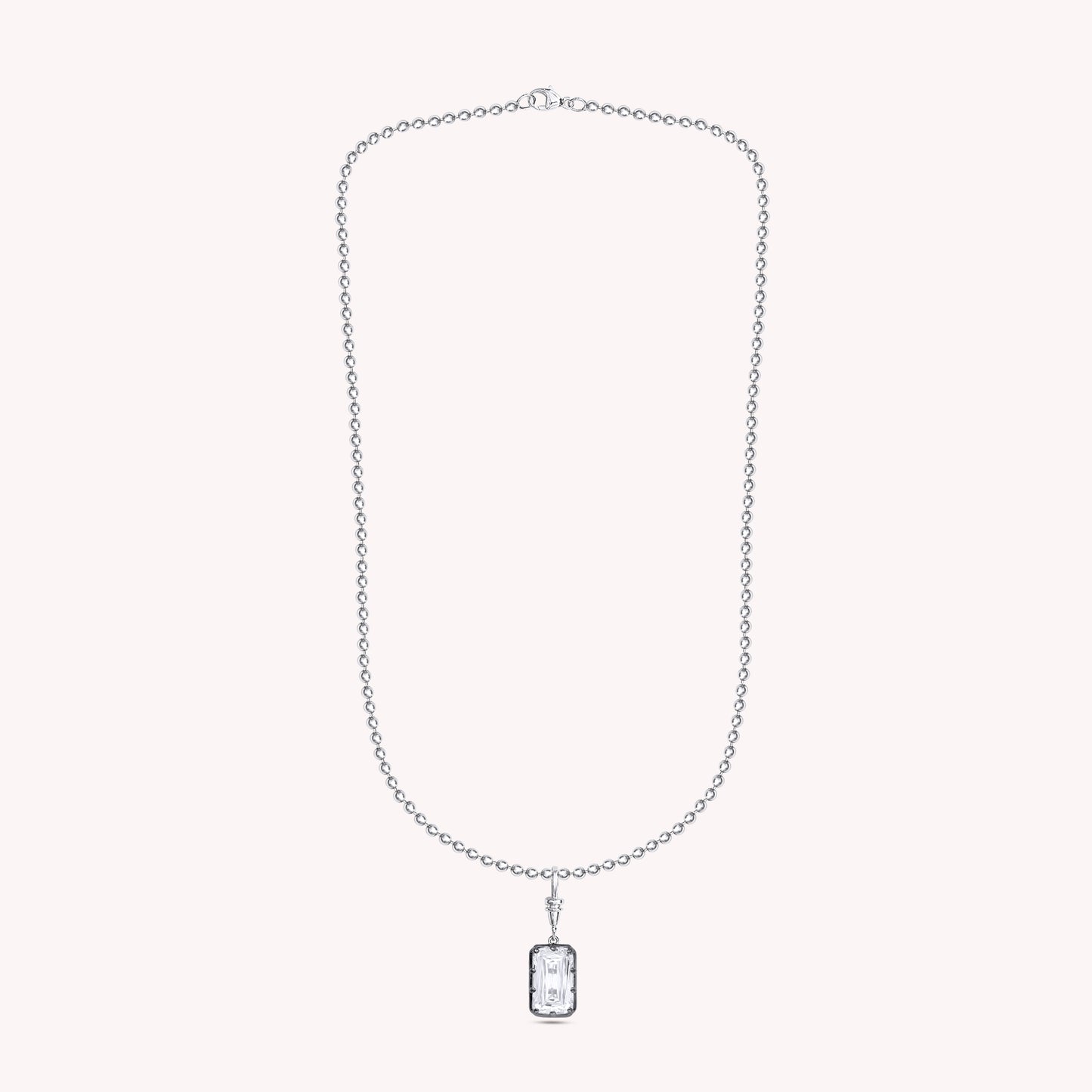 Multi Shape Lab Grown Diamond Solitaire Pendant Necklace
