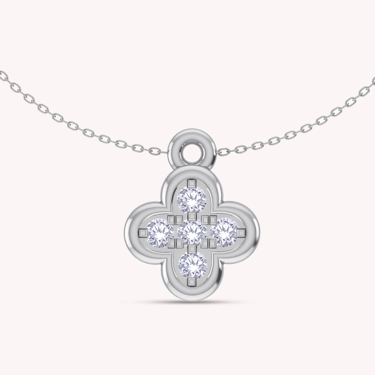 Clover Blossom Pendant Necklace