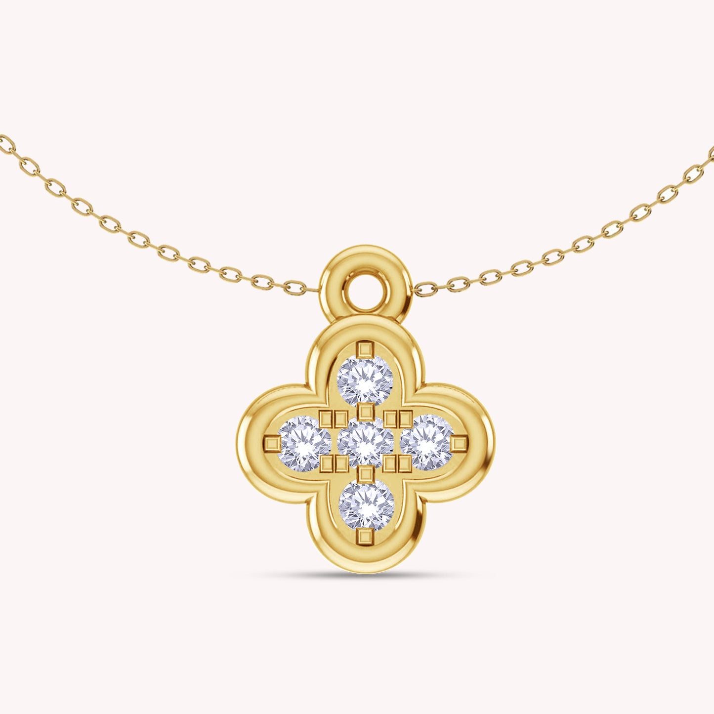 Clover Blossom Pendant Necklace
